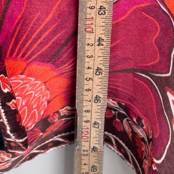 Farm Rio Women Miranda Mix Printed Chemise Midi Dress Size Small - Picture 11 of 11